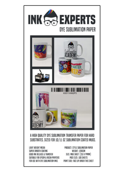  Printers Jack Sublimation Paper - Heat Transfer Paper 100  Sheets 8.3 x 11.7 for Any Epson HP Canon Sawgrass Inkjet Printer with  Sublimation Ink for T shirt Mugs DIY : Office Products