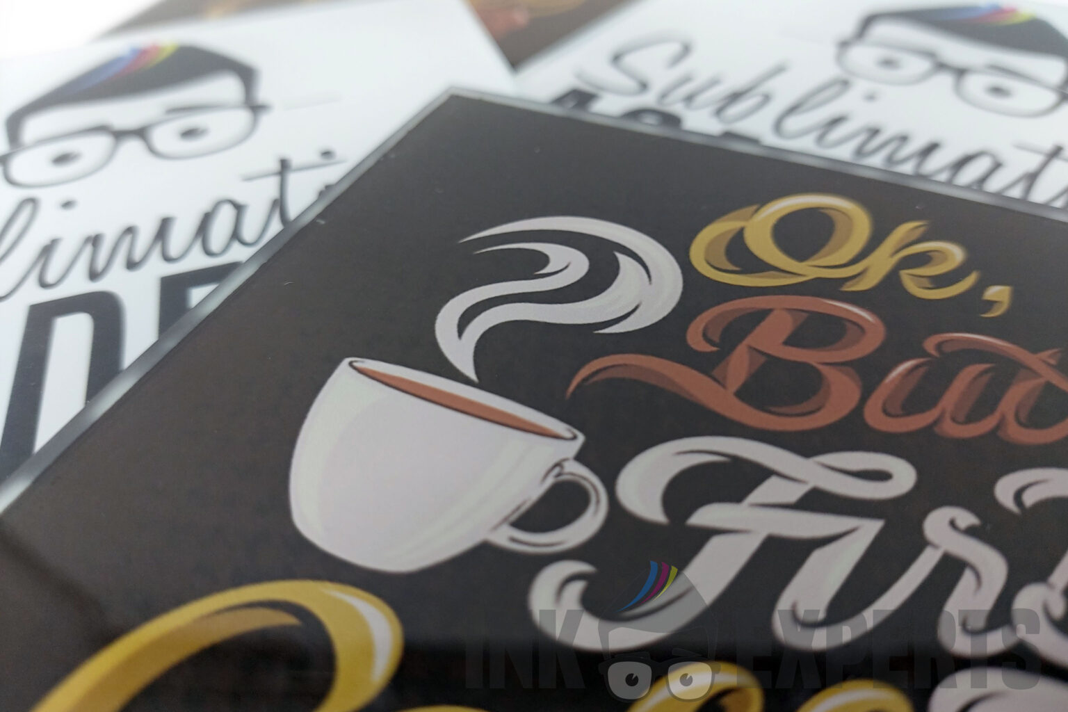 Sublimation Blank Glass Coaster Square Glossy Finish 10x10cm (Pack of 4