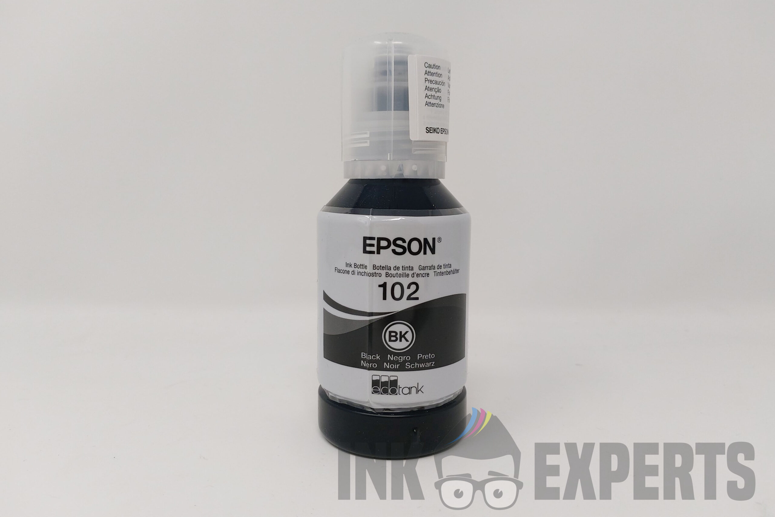 Epson 102 Black Ink Bottle (127ml) for Ecotank Printers - Genuine