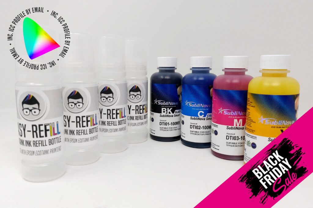 Inktec Sublinova Smart Dye Sublimation Ink Set for EPSON Ecotank ET