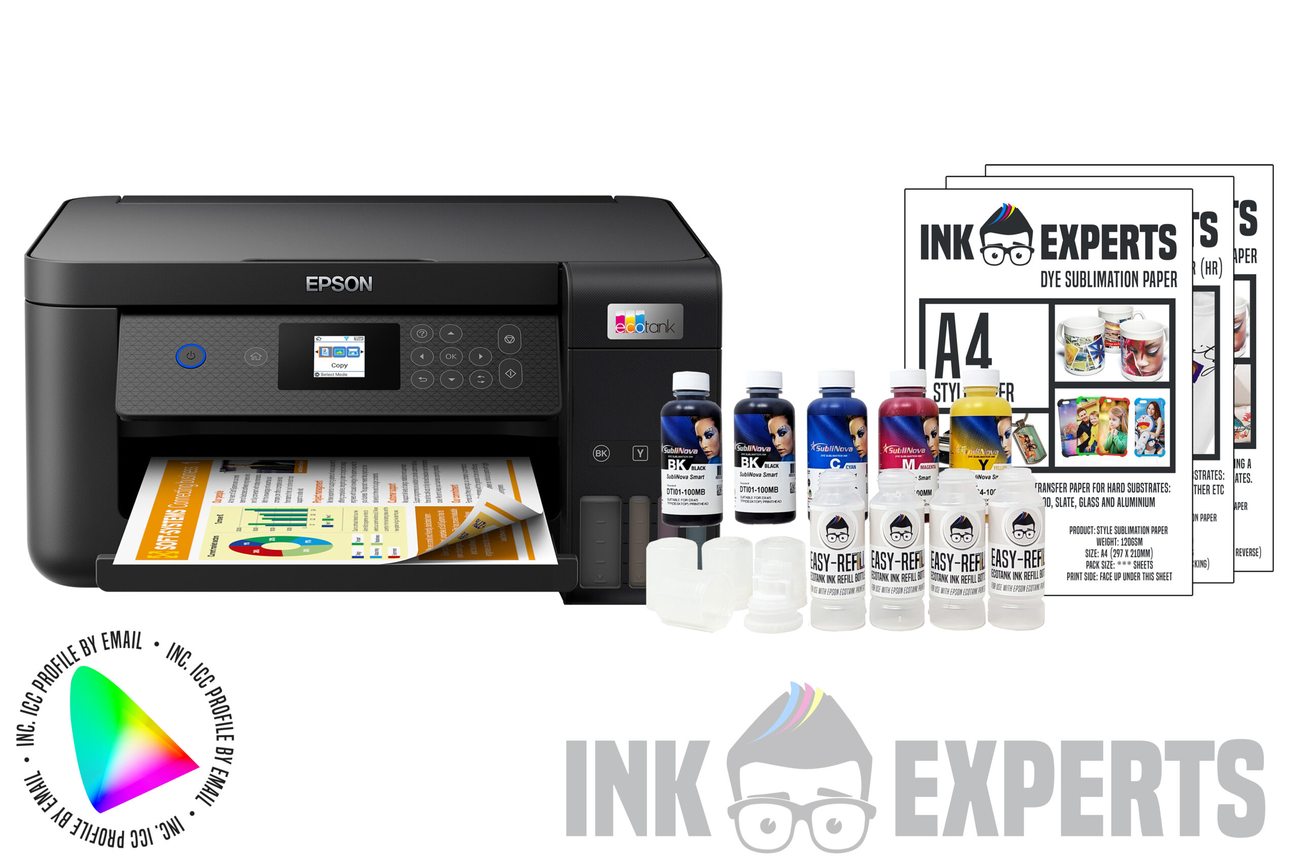 Imprimante sublimation A4 Epson ET-2850 - Kit d'épargne