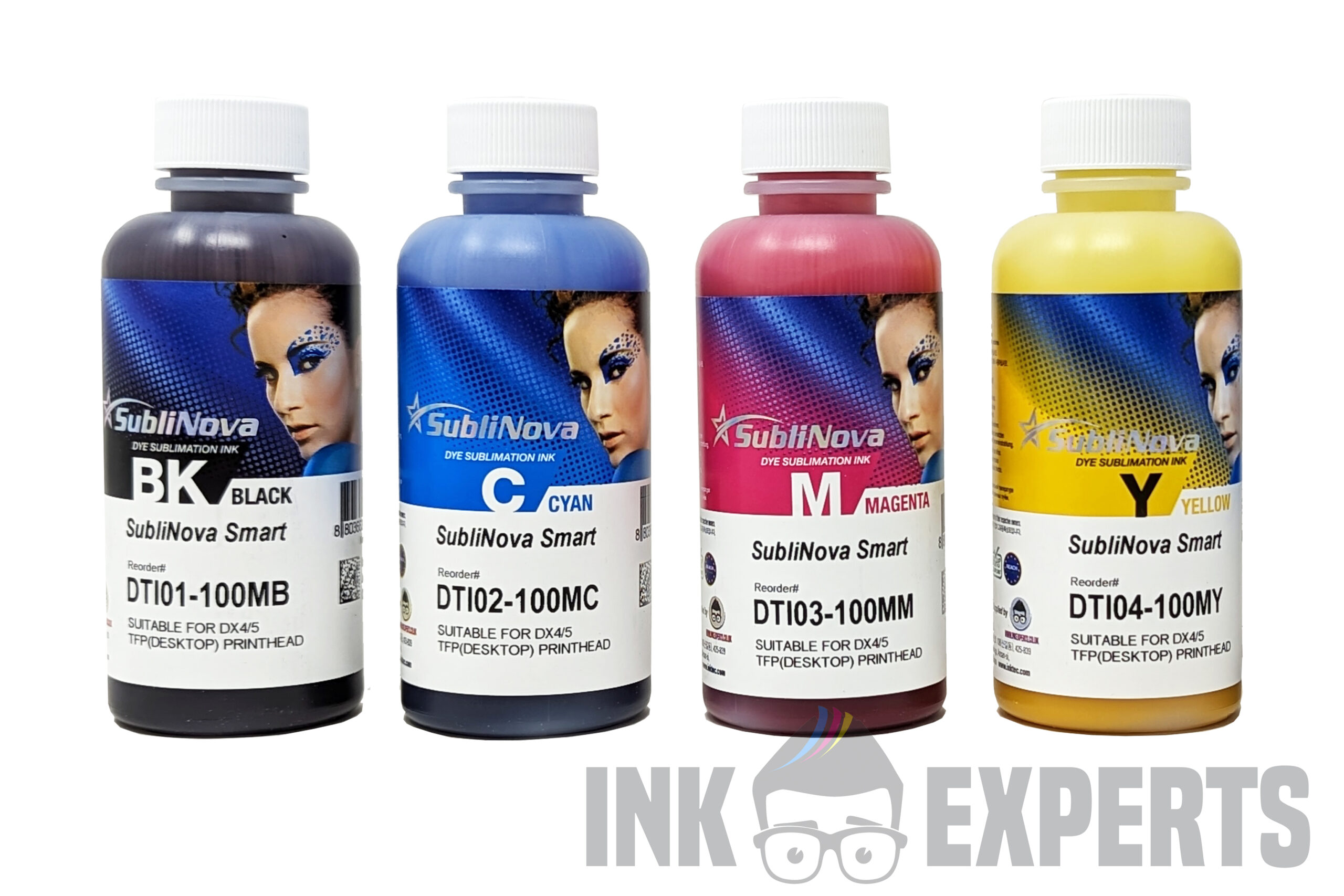 Inktec Sublinova Smart Dye Sublimation Ink Set 4 Colour for EPSON