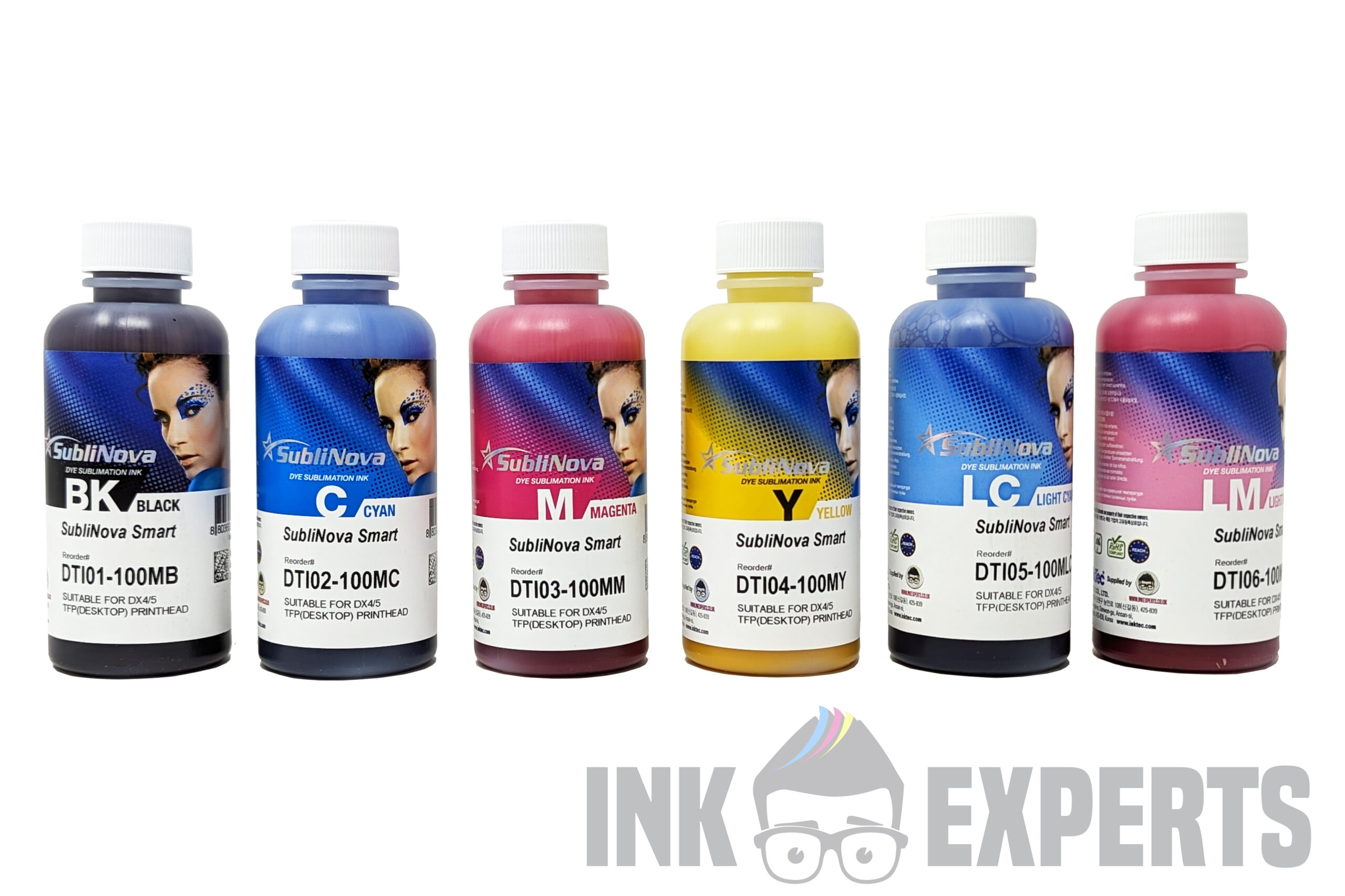 Inktec Sublinova Smart Dye Sublimation Ink Set 6 Colour for EPSON