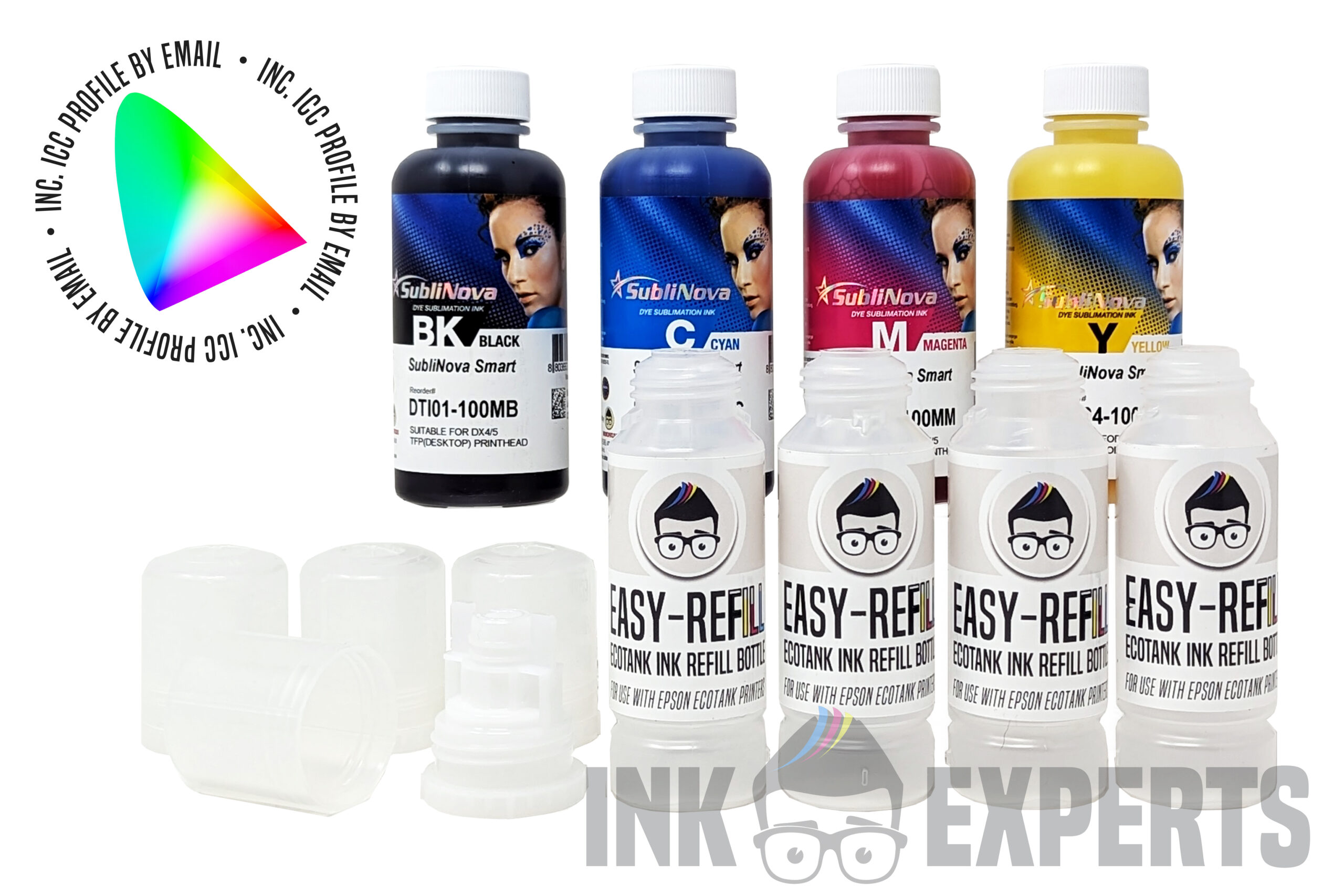 Encre de sublimation pour Epson EcoTank + profil de couleur Sublinova