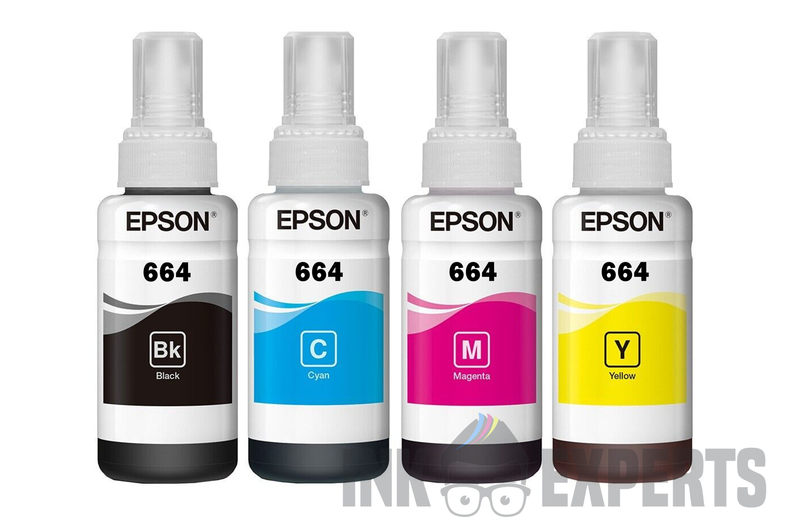 Epson 664 Ink Bottle Set for Ecotank Printers - Genuine Epson Original